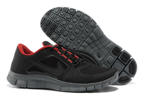 Nike Free Run 5.0 Mens Black Grey Red Discount Code